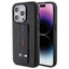 BMW Grip Stand Smooth & Carbon dėklas iPhone 15 Pro – juodas