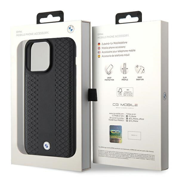 BMW odinis dėklas iPhone 15 Pro Max – juodas -- iPhone 15 Pro Max