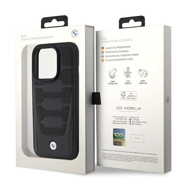 BMW odinis dėklas iPhone 15 Pro Max – juodas