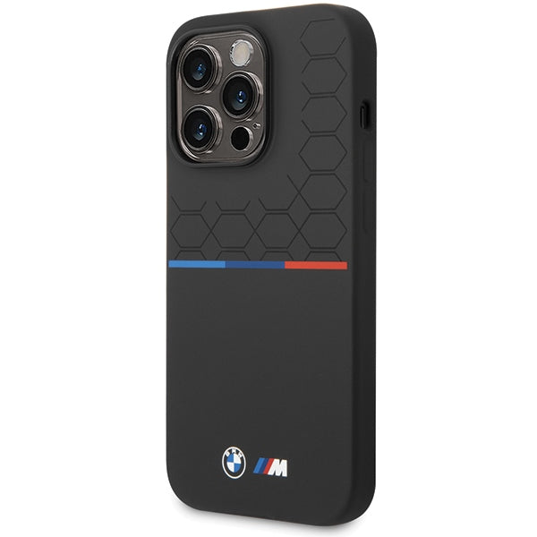 BMW silikoninis dėklas iPhone 15 Pro Max – juodas