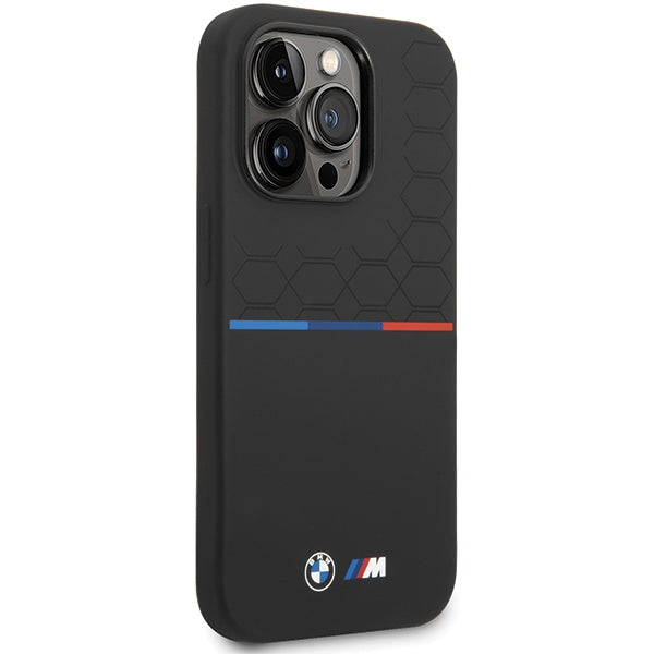 BMW silikoninis dėklas iPhone 15 Pro Max – juodas
