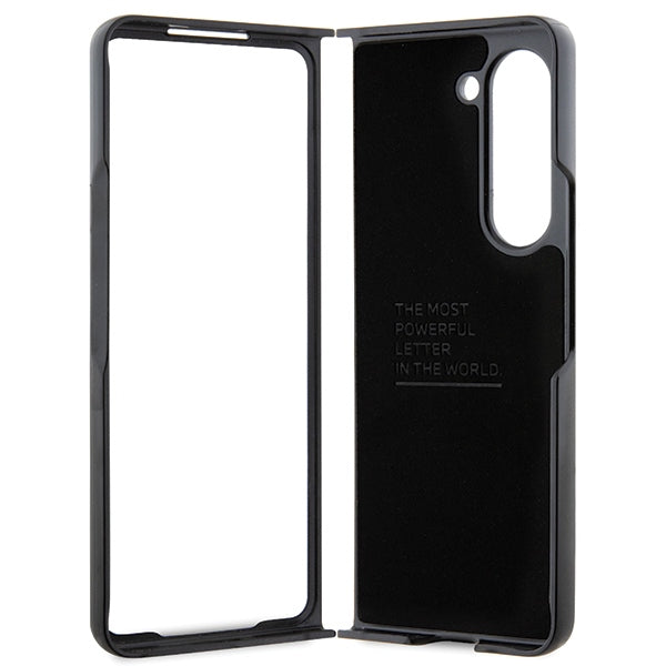 BMW Leather Carbon dėklas Samsung Galaxy Z Fold5 – juodas -- Samsung Galaxy Z Fold 5