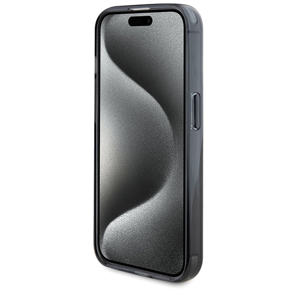 BMW MagSafe dėklas su stovu iPhone 15 Pro – juodas