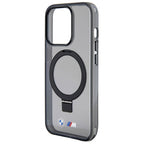BMW MagSafe dėklas su stovu iPhone 15 Pro – juodas