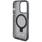 BMW MagSafe dėklas su stovu iPhone 15 Pro – juodas