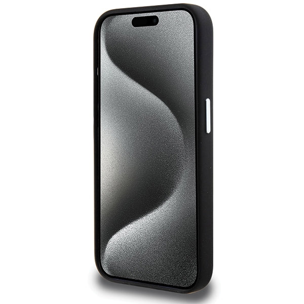 BMW silikoninis MagSafe dėklas iPhone 15 Pro Max – juodas