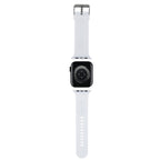 Karl Lagerfeld 3D guminis Choupette galvos dirželis, skirtas Apple Watch 42/44/45/49mm – baltas
