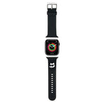 Karl Lagerfeld 3D guminis Choupette galvos dirželis, skirtas Apple Watch 42/44/45/49mm – juodas