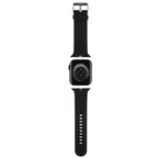 Karl Lagerfeld 3D guminis Karl&Choupette Heads dirželis Apple Watch 42/44/45/49mm - juodas