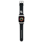 Karl Lagerfeld 3D guminis Karl galvos dirželis Apple Watch 42/44/45/49mm – juodas