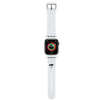Karlo Lagerfeldo 3D guminis „Choupette“ galvučių dirželis „Apple Watch“ 38/40/41 mm – baltas