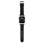 Karlo Lagerfeldo 3D guminis „Choupette“ galvučių dirželis „Apple Watch“ 38/40/41 mm – juodas