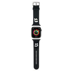 Karl Lagerfeld 3D guminis Karl&Choupette Heads dirželis Apple Watch 38/40/41mm - juodas