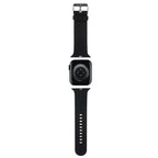 Karl Lagerfeld 3D guminis Karl&Choupette Heads dirželis Apple Watch 38/40/41mm - juodas