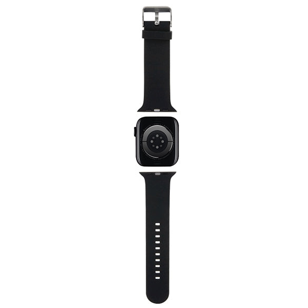 Karl Lagerfeld 3D guminis Karl&Choupette Heads dirželis Apple Watch 38/40/41mm - juodas