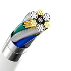 Dudao A4EU USB-A 2.1A sieninis įkroviklis - baltas + USB-A - Lightning laidas
