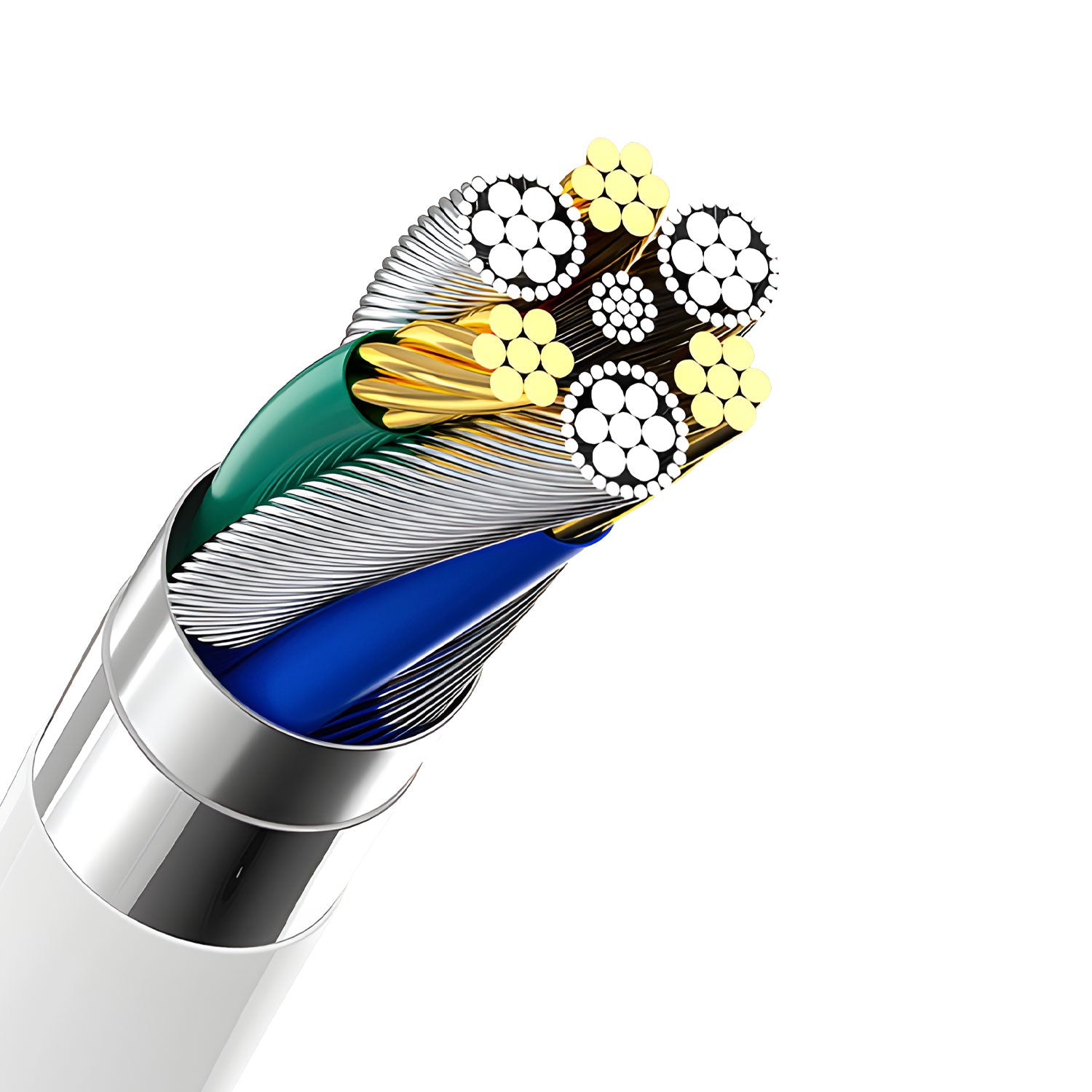 Dudao A4EU USB-A 2.1A sieninis įkroviklis - baltas + USB-A - Lightning laidas