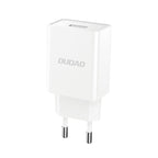 Dudao A4EU USB-A 2.1A sieninis įkroviklis - baltas + USB-A - USB-C laidas