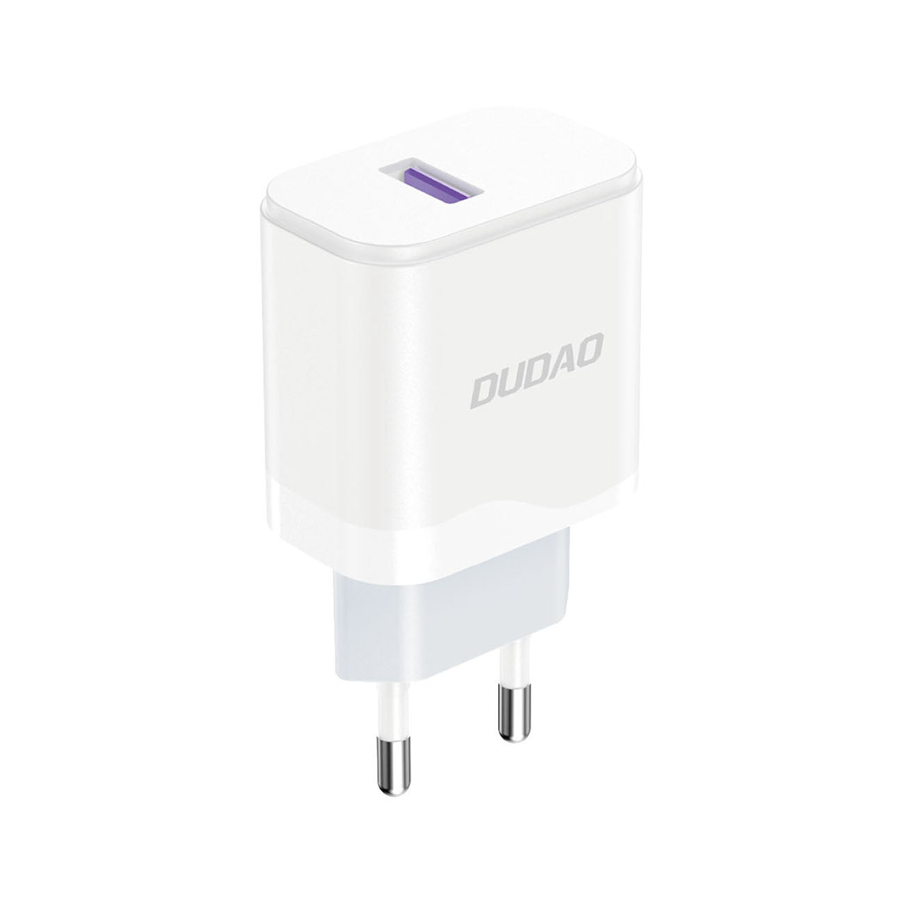 Dudao A20EU USB-A 18W sieninis įkroviklis - baltas + USB-A - USB-C laidas Antrasis paveikslėlis