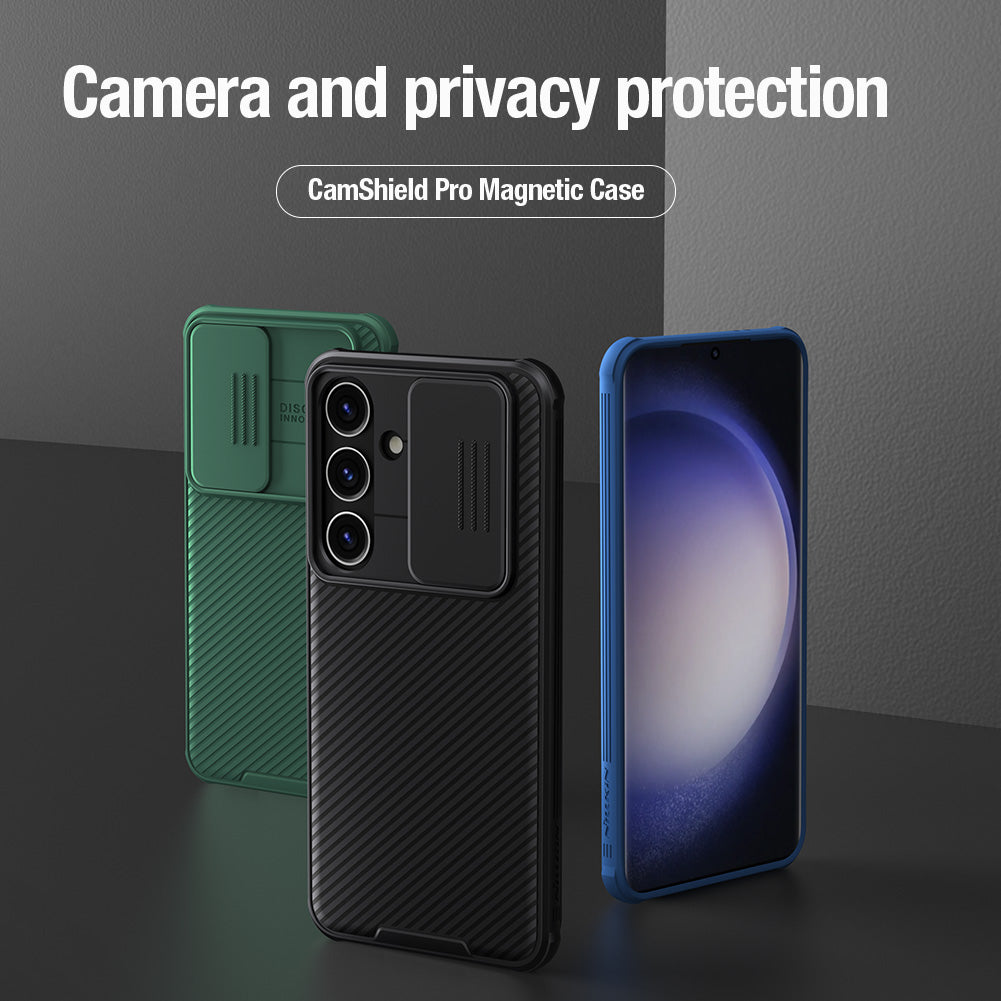 Nillkin CamShield Pro dėklas Samsung Galaxy S24+ – žalias