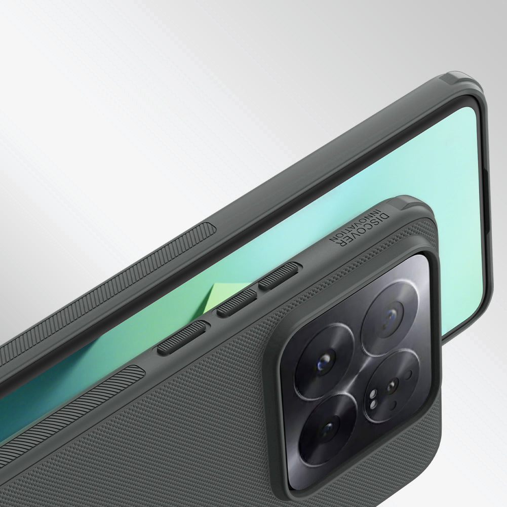 Nillkin Super Frosted Shield Pro dėklas Xiaomi 14 Pro – juodas