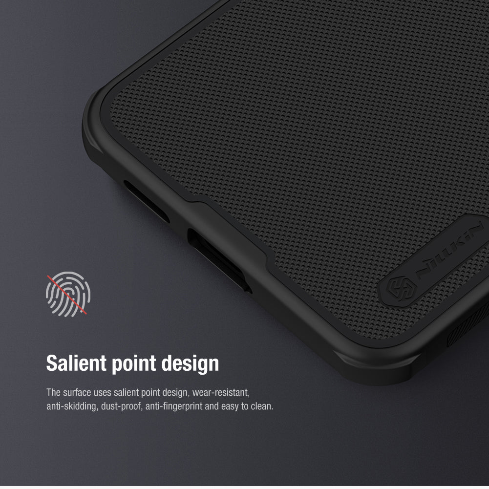 Nillkin Frosted Shield Pro dėklas Galaxy S24+ – raudonas