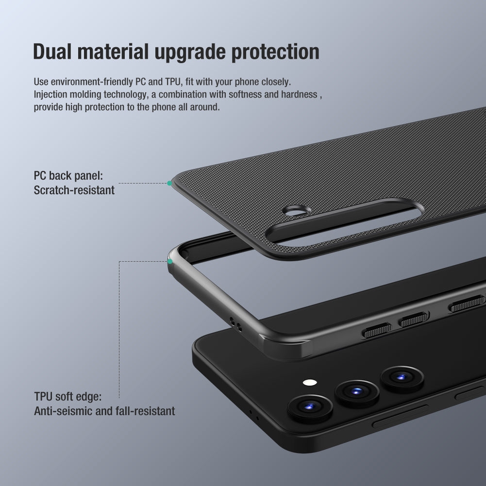 Nillkin Frosted Shield Pro dėklas Galaxy S24+ – raudonas