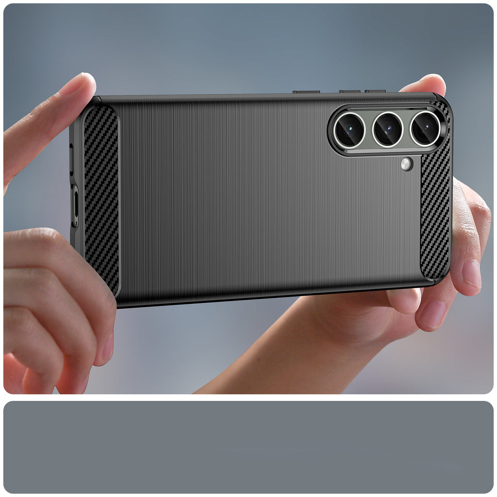 Anglies rašto TPU dėklas Samsung Galaxy S24+ – juodas