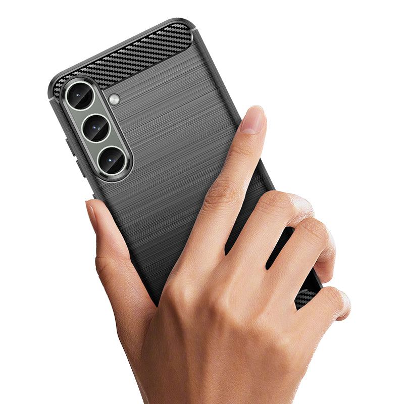 Anglies rašto TPU dėklas Samsung Galaxy S24+ – juodas