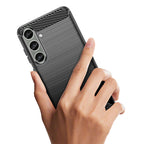 Anglies rašto TPU dėklas Samsung Galaxy S24+ – juodas