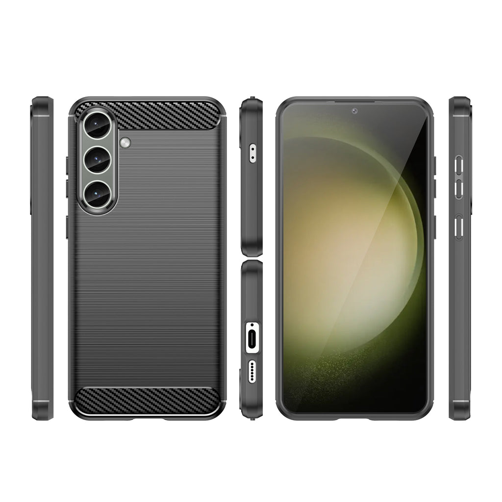 Anglies rašto TPU dėklas Samsung Galaxy S24+ – juodas