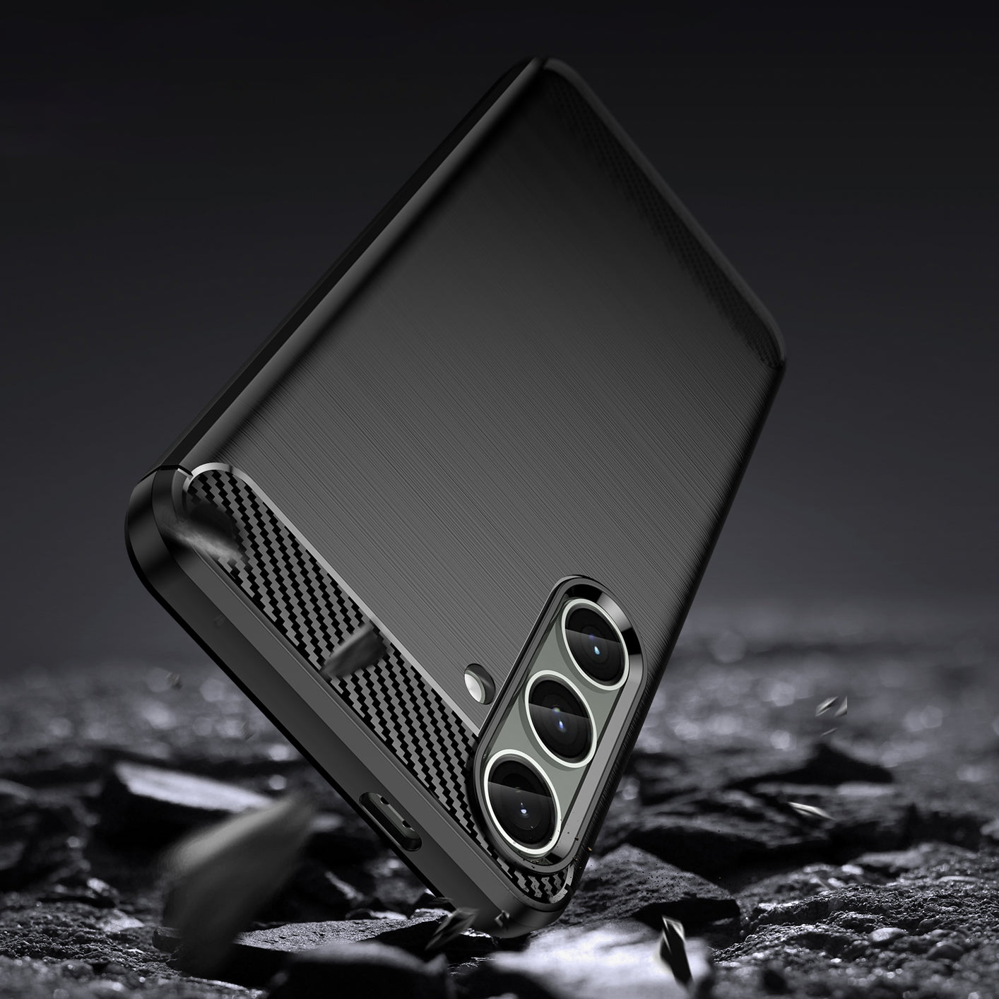 Anglies rašto TPU dėklas Samsung Galaxy S24+ – juodas