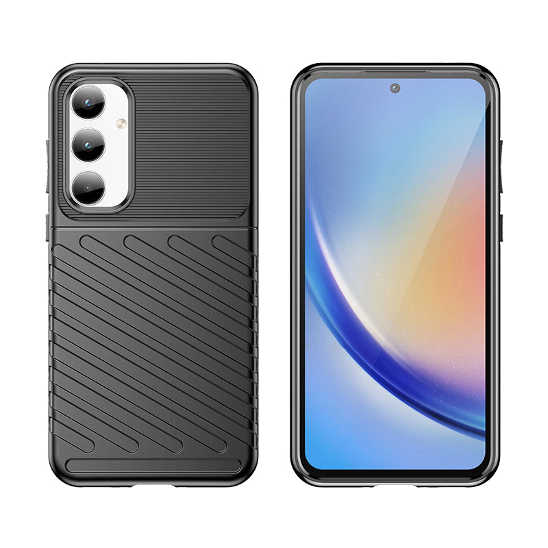 Thunder Case šarvuotas dėklas Samsung Galaxy A35 – juodas