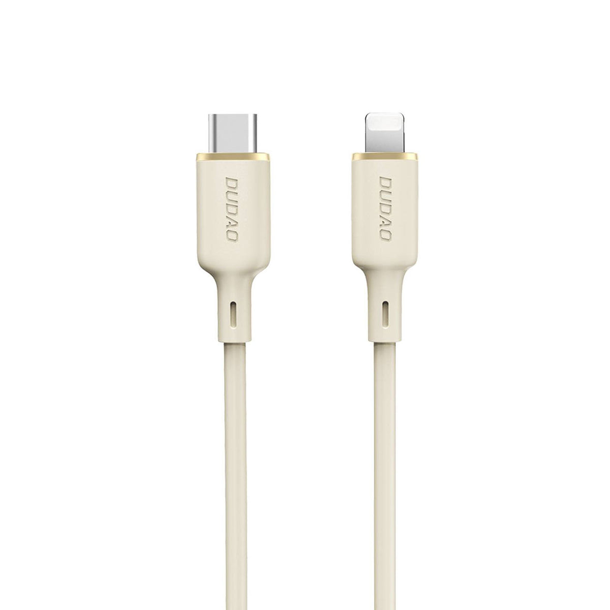 Dudao L7SCL USB-C - Lightning laidas 30W 1m - smėlio