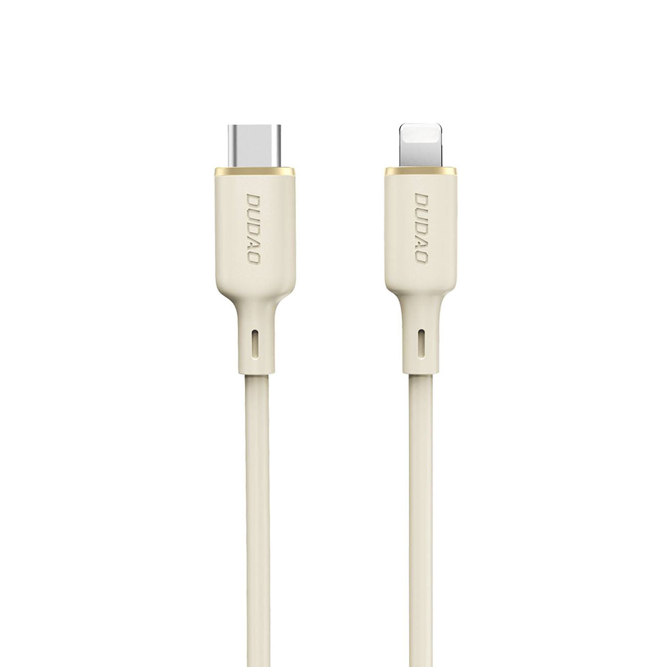 Dudao L7SCL USB-C - Lightning laidas 30W 1m - smėlio