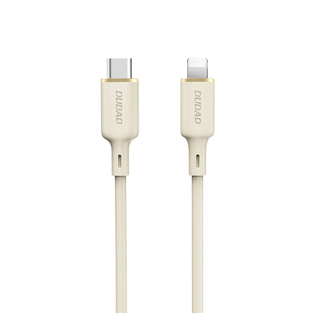 Dudao L7SCL USB-C - Lightning 30W laidas 2m - smėlio