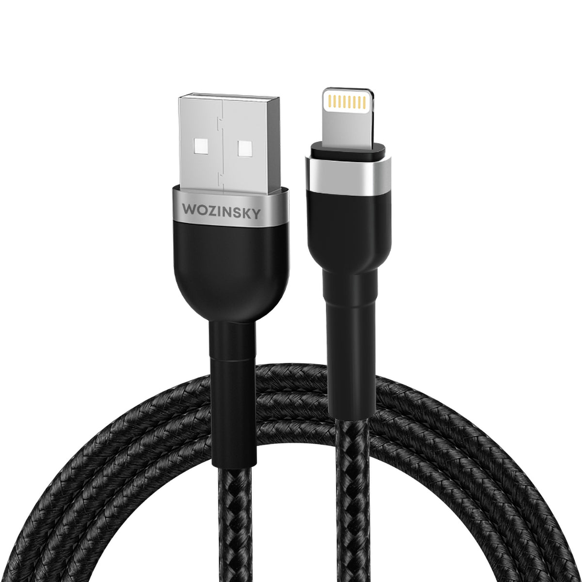 Wozinsky laidas WNBAL1 USB-A / Lightning 2.4A 1 m juodas