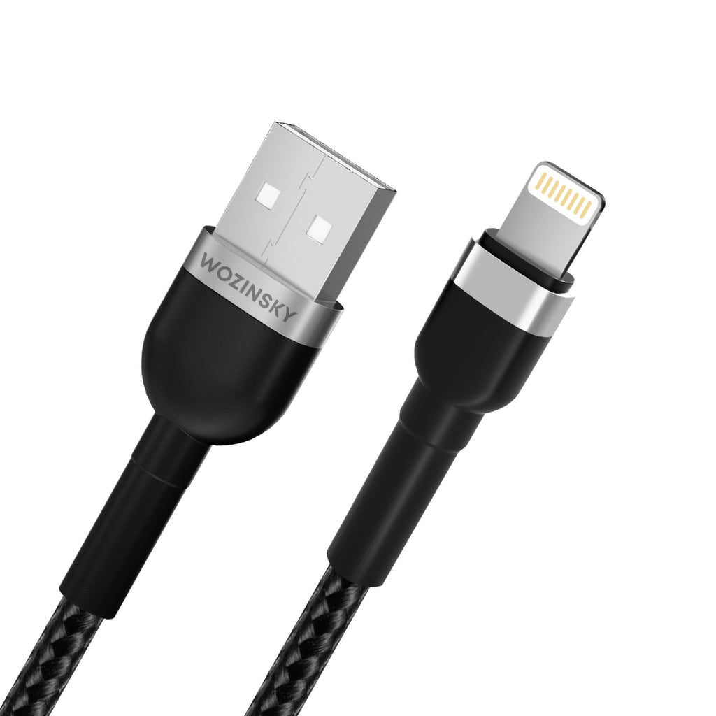 Wozinsky laidas WNBAL1 USB-A / Lightning 2.4A 1 m juodas