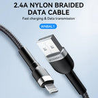 Wozinsky laidas WNBAL1 USB-A / Lightning 2.4A 1 m juodas