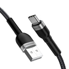 Wozinsky laidas WNBAC1 USB-A / USB-C 2.4A 1 m juodas