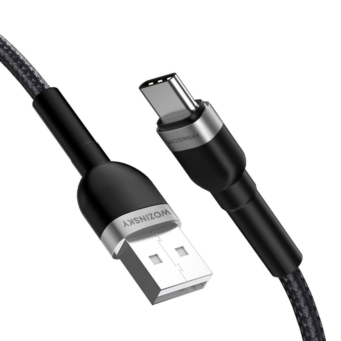 Wozinsky laidas WNBAC1 USB-A / USB-C 2.4A 1 m juodas