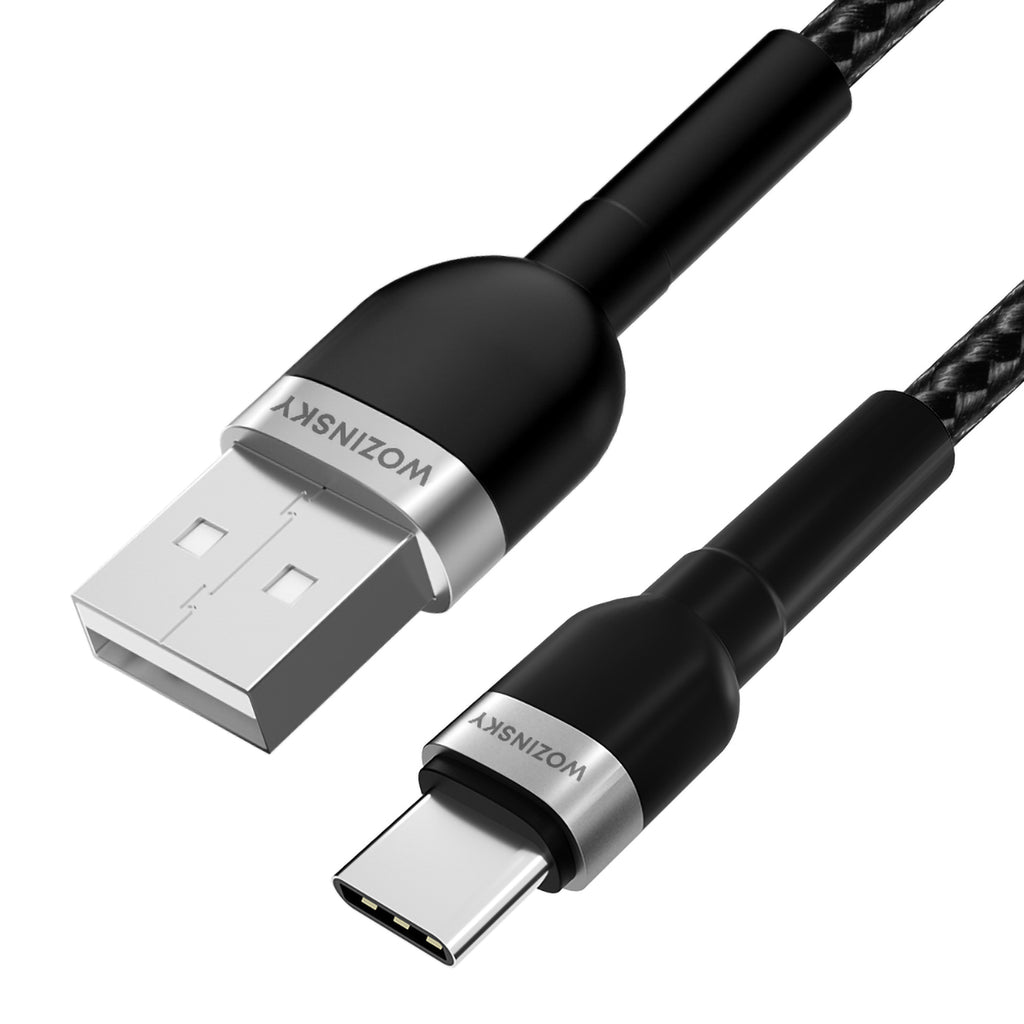 Wozinsky laidas WNBAC1 USB-A / USB-C 2.4A 1 m juodas