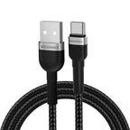 Wozinsky laidas WNBAC2 USB-A / USB-C 2.4A 2 m juodas