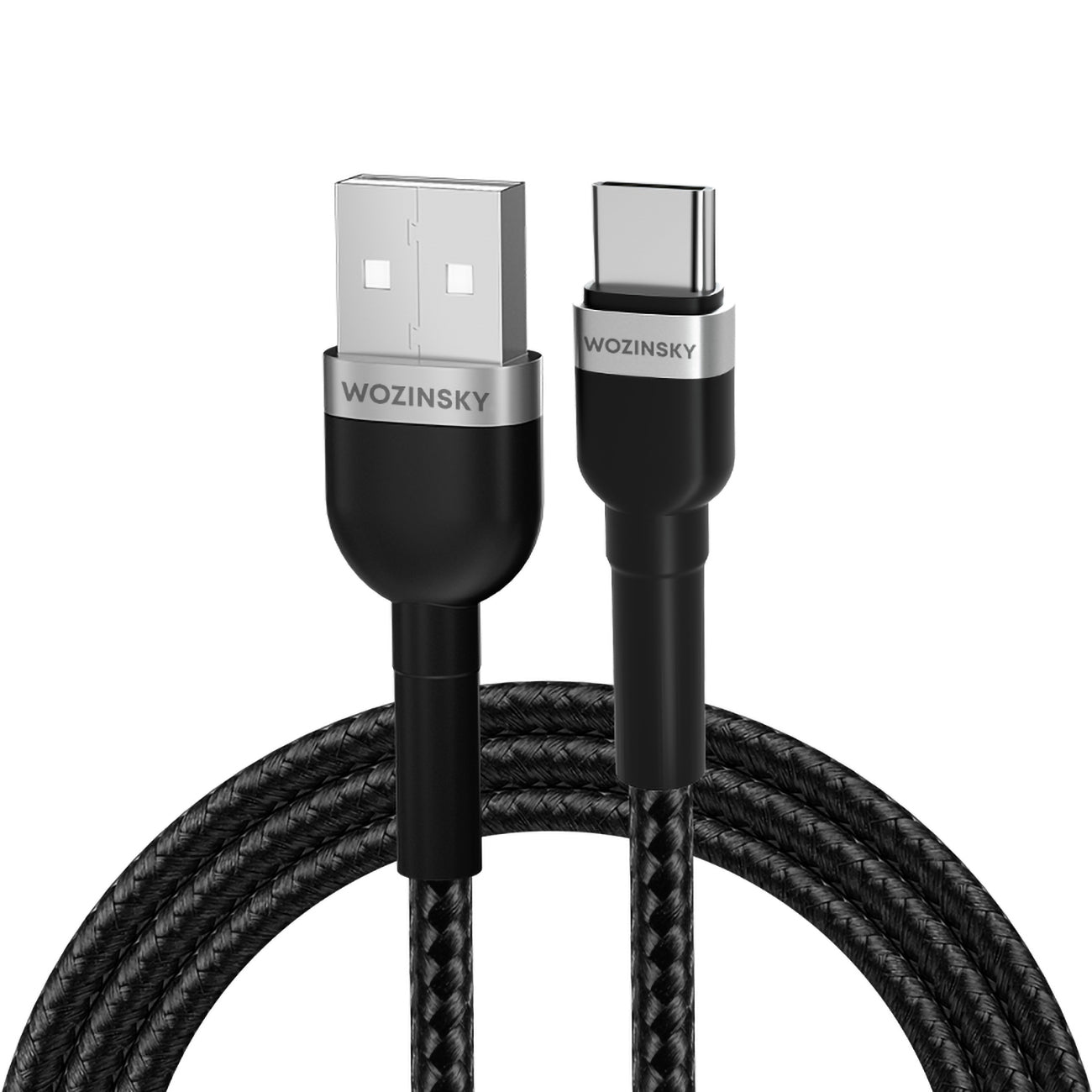 Wozinsky laidas WNBAC2 USB-A / USB-C 2.4A 2 m juodas