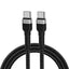 Wozinsky laidas WNBCC1 USB-C / USB-C PD 65W 1 m juodas