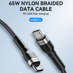 Wozinsky laidas WNBCC1 USB-C / USB-C PD 65W 1 m juodas