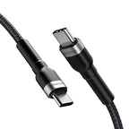 Wozinsky laidas WNBCC2 USB-C / USB-C PD 65W 2 m juodas