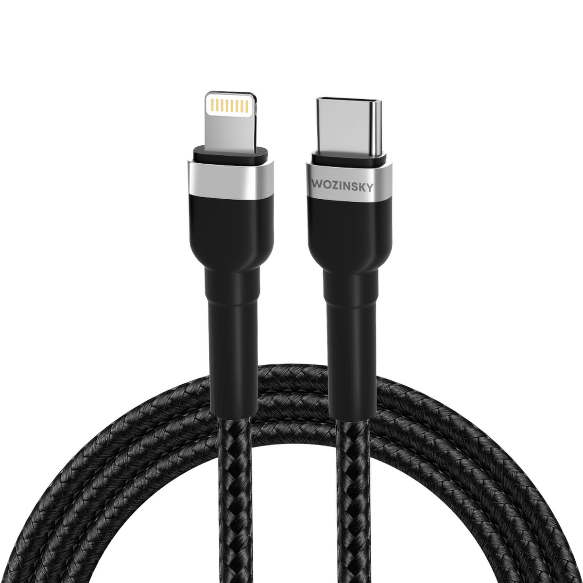 Wozinsky laidas WNBCL1 Lightning / USB-C PD 30W 1 m juodas