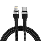 Wozinsky laidas WNBCL1 Lightning / USB-C PD 30W 1 m juodas