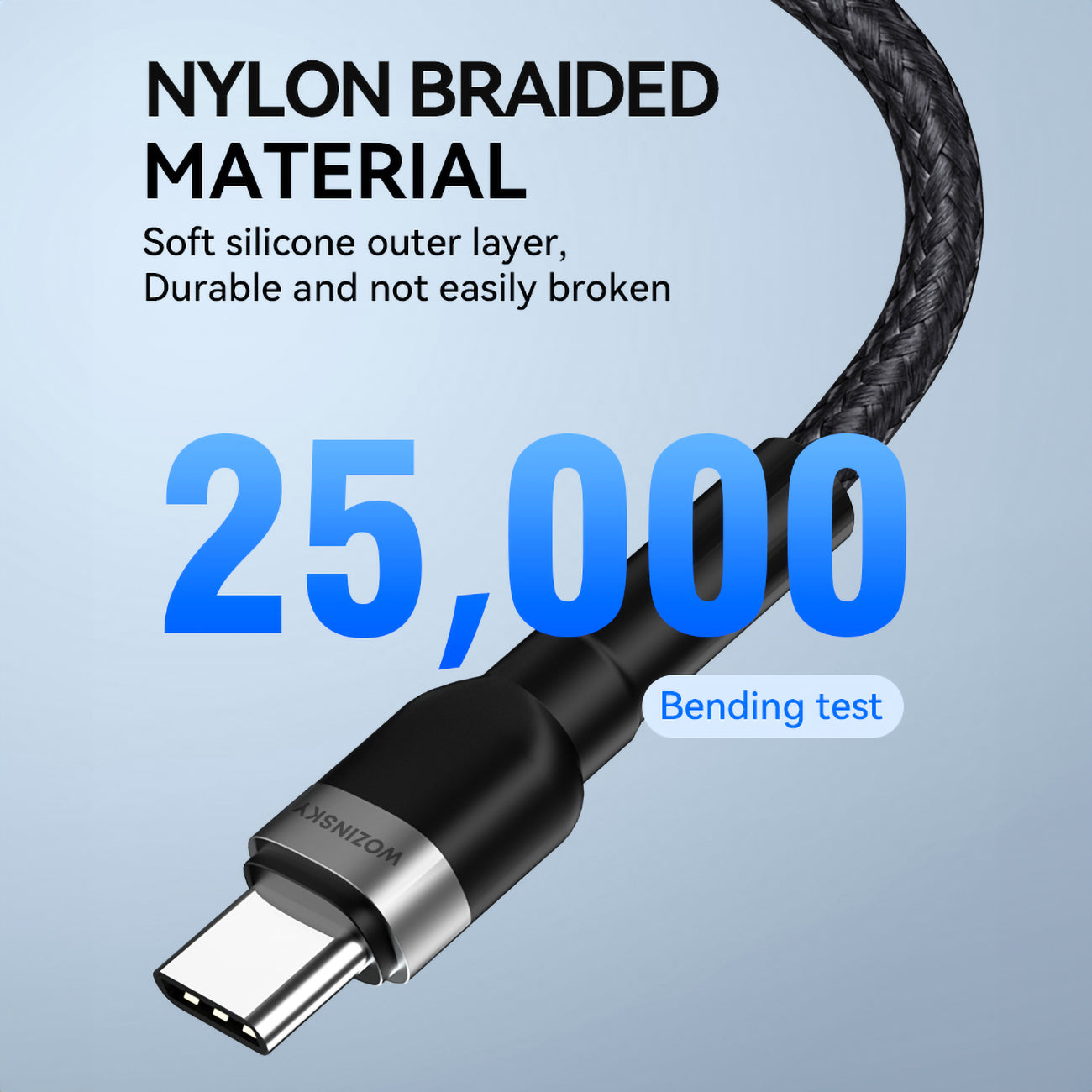 Wozinsky laidas WNBCL1 Lightning / USB-C PD 30W 1 m juodas